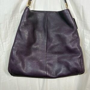 Coach Madison Phoebe Three Compartment Shoulder Bag Style 26224 Purple‎ Eggplant